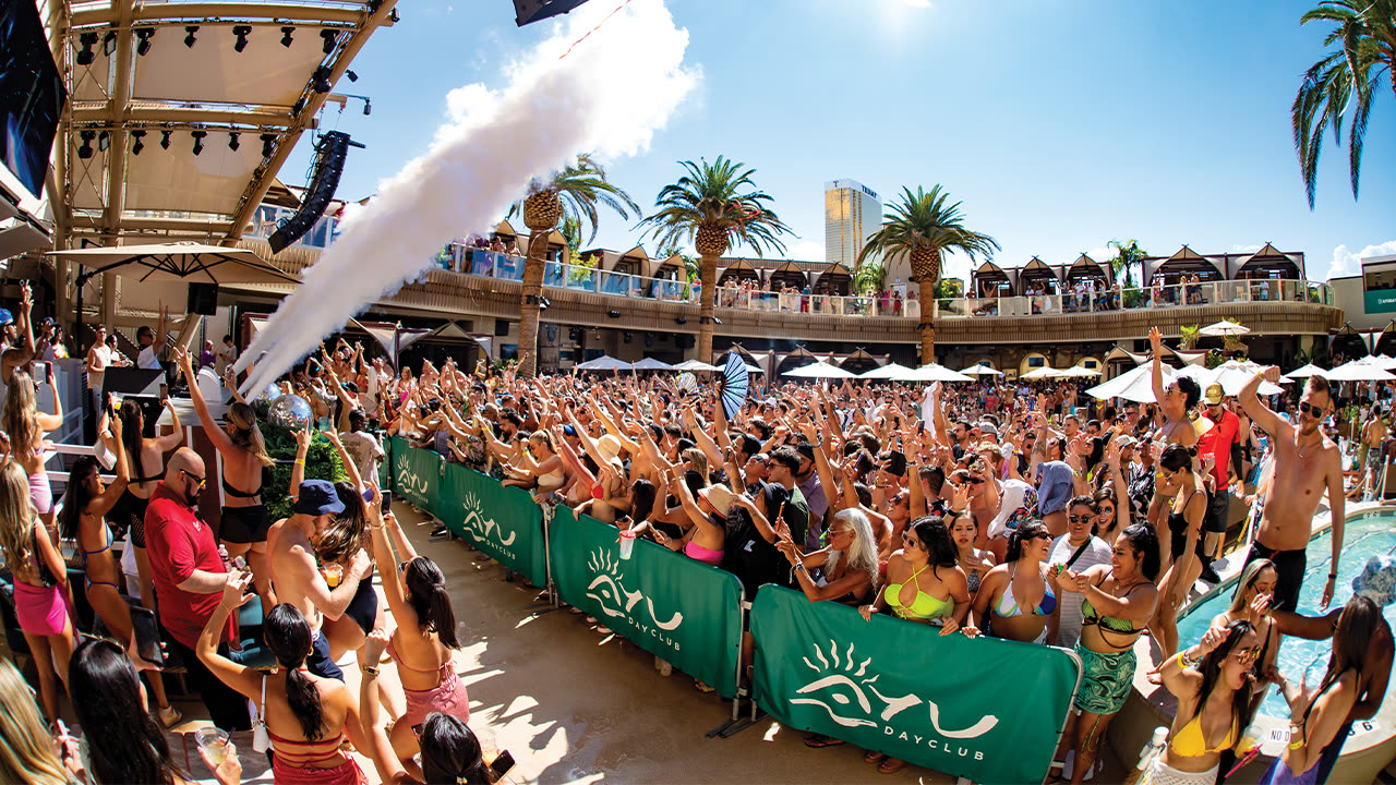 Inside Ayu Dayclub — the main floor