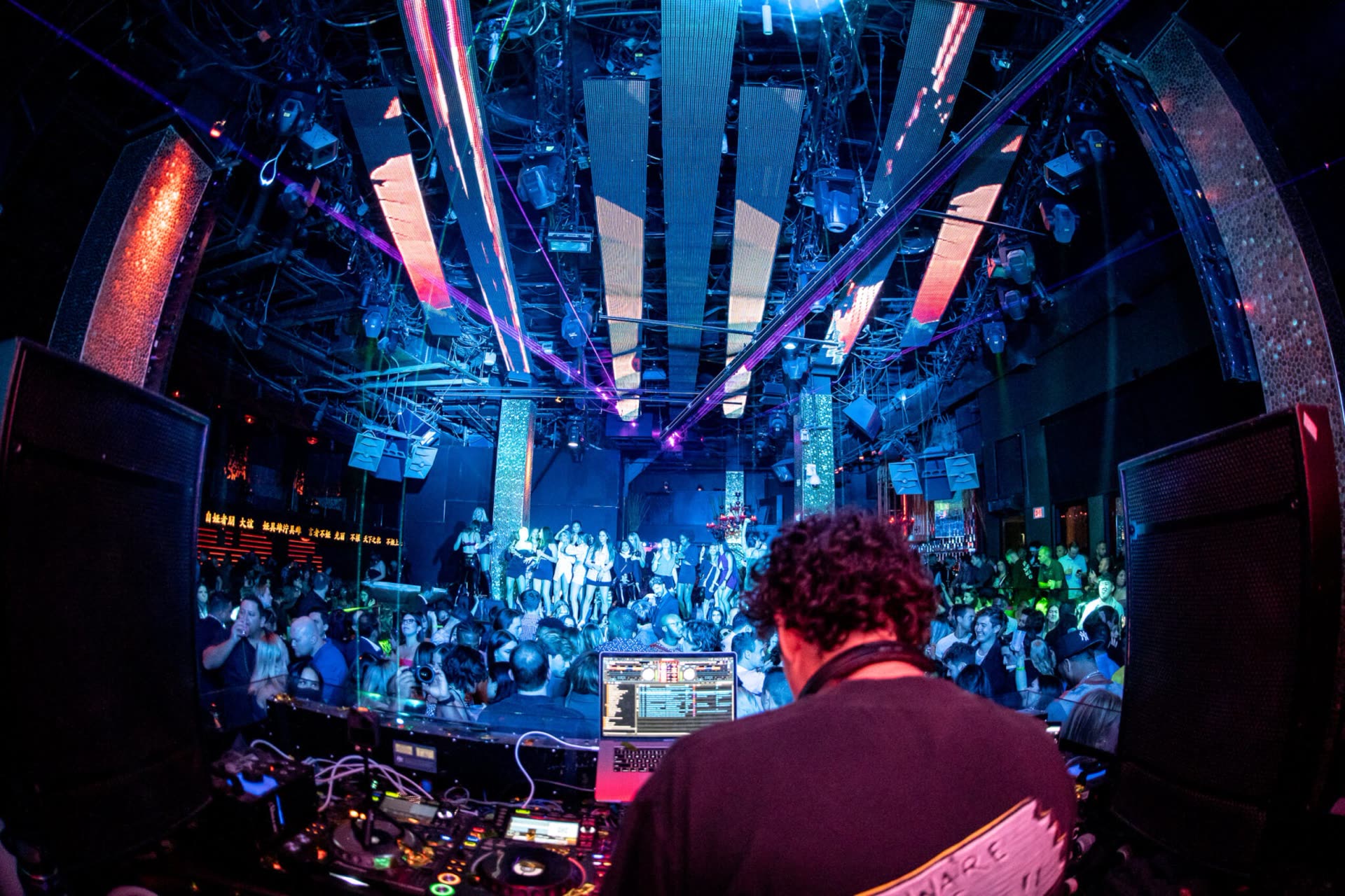 Inside TAO Nightclub — the main floor